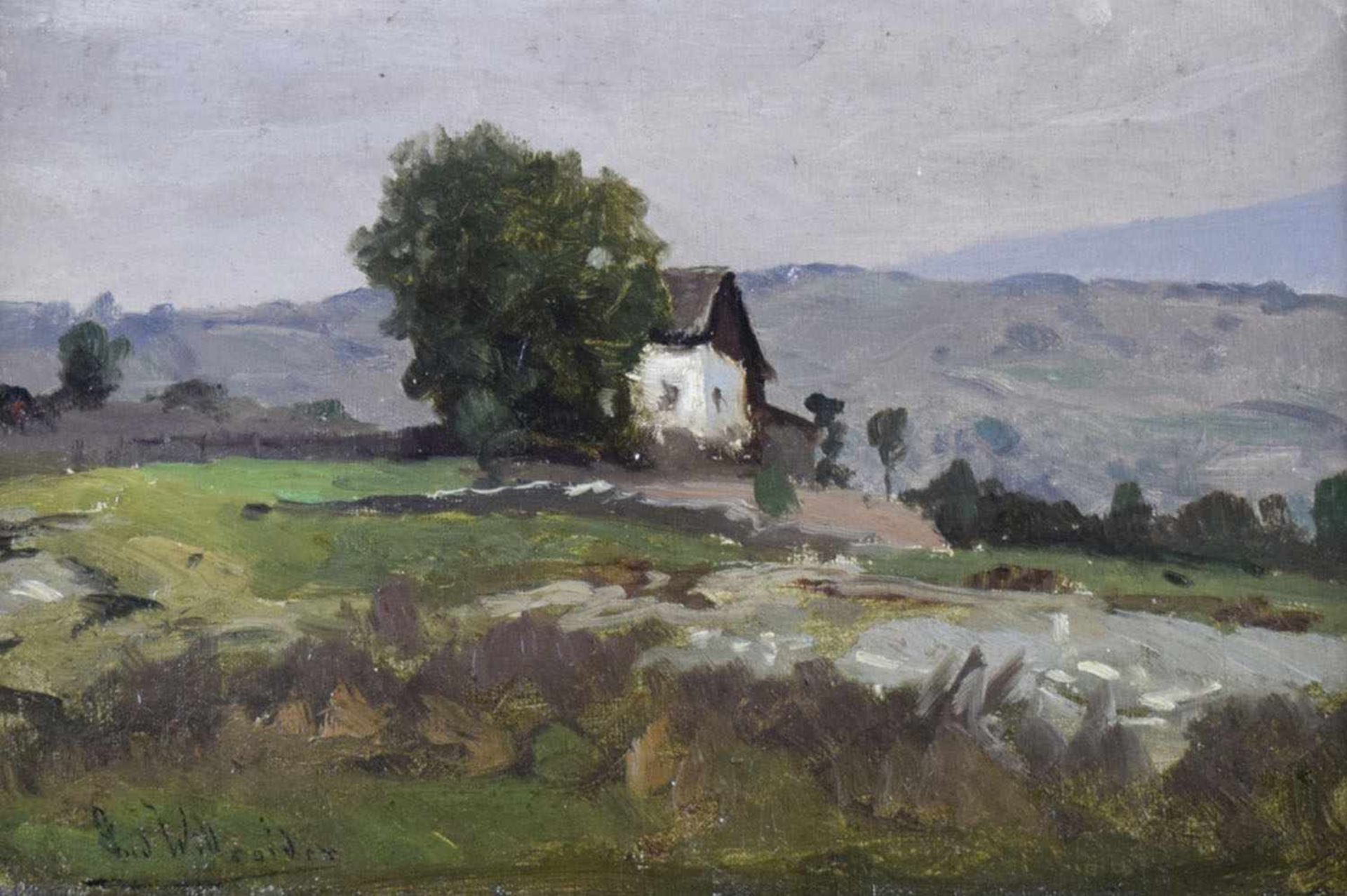 BEZ. LUD. WILLROIDERLANDSCHAFT BEI BERNRIETH22 X 32 CM