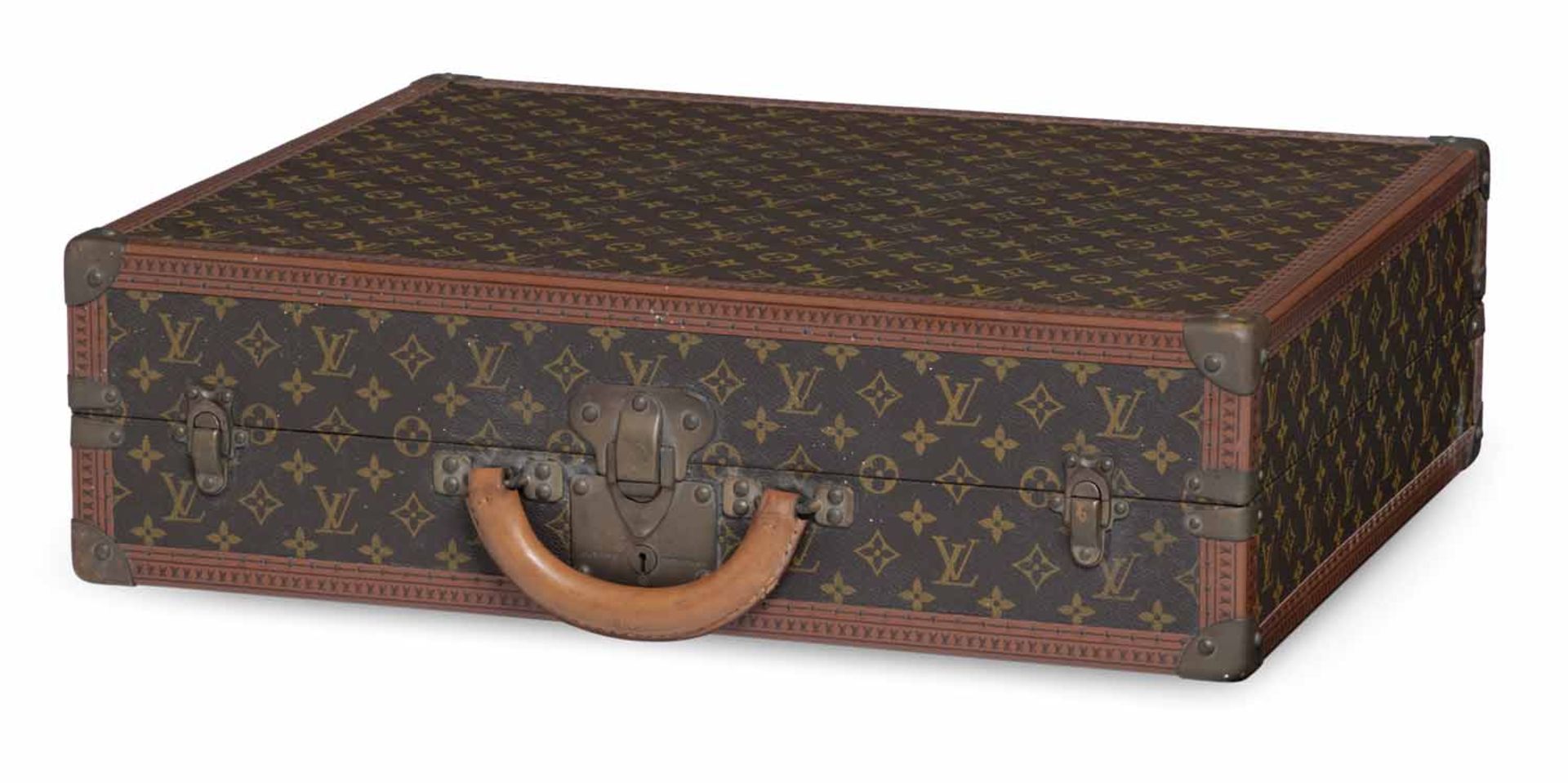 Reisekoffer Louis Vuitton ParisSeriennummer 91503218x60x49 cmAufklappbar mit vier Kleiderbügeln