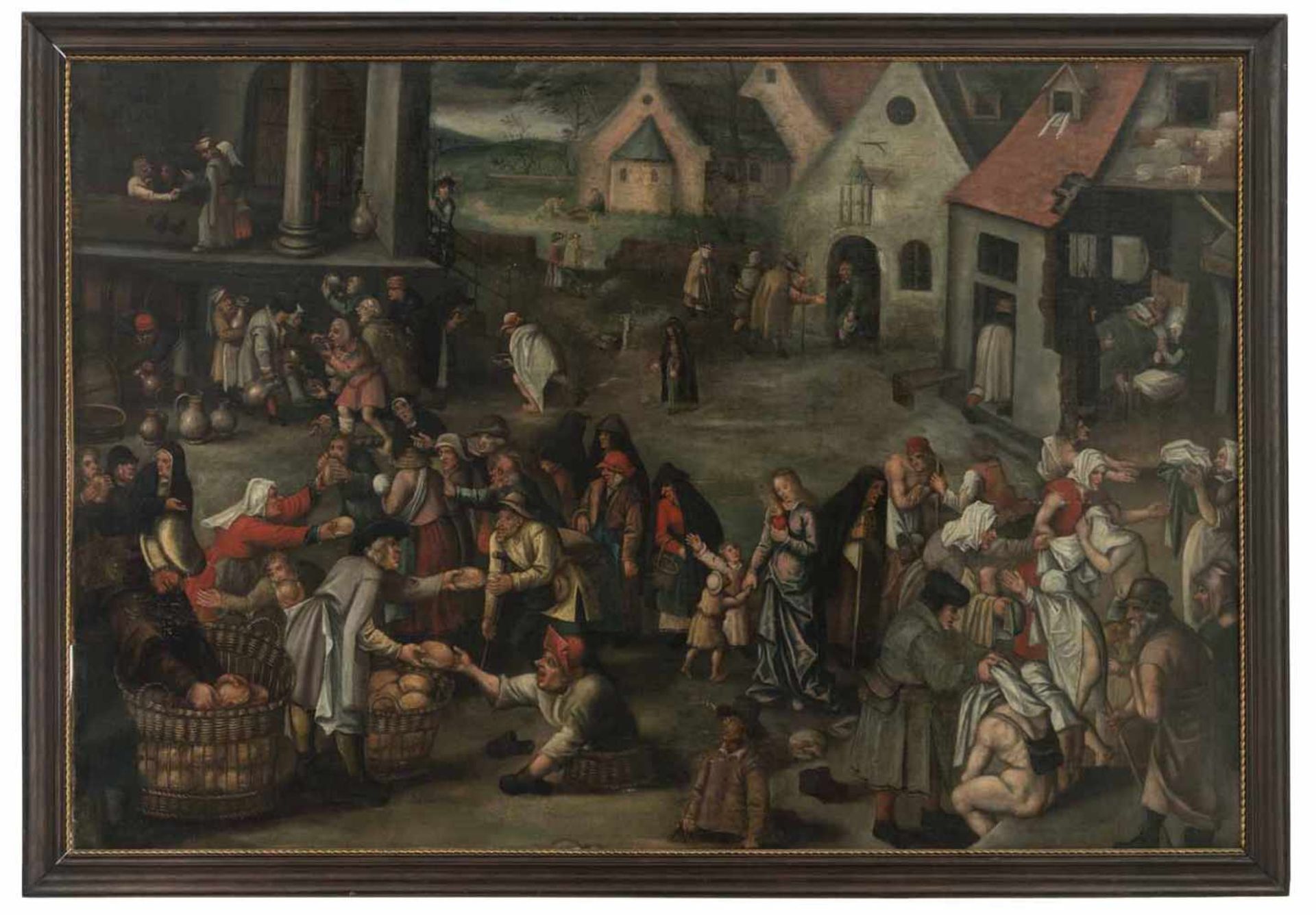 Brueghel, Jan d.J. (Nachfolger)Antwerpen 1601 - 1678114 x 69 cmDie sieben Werke der