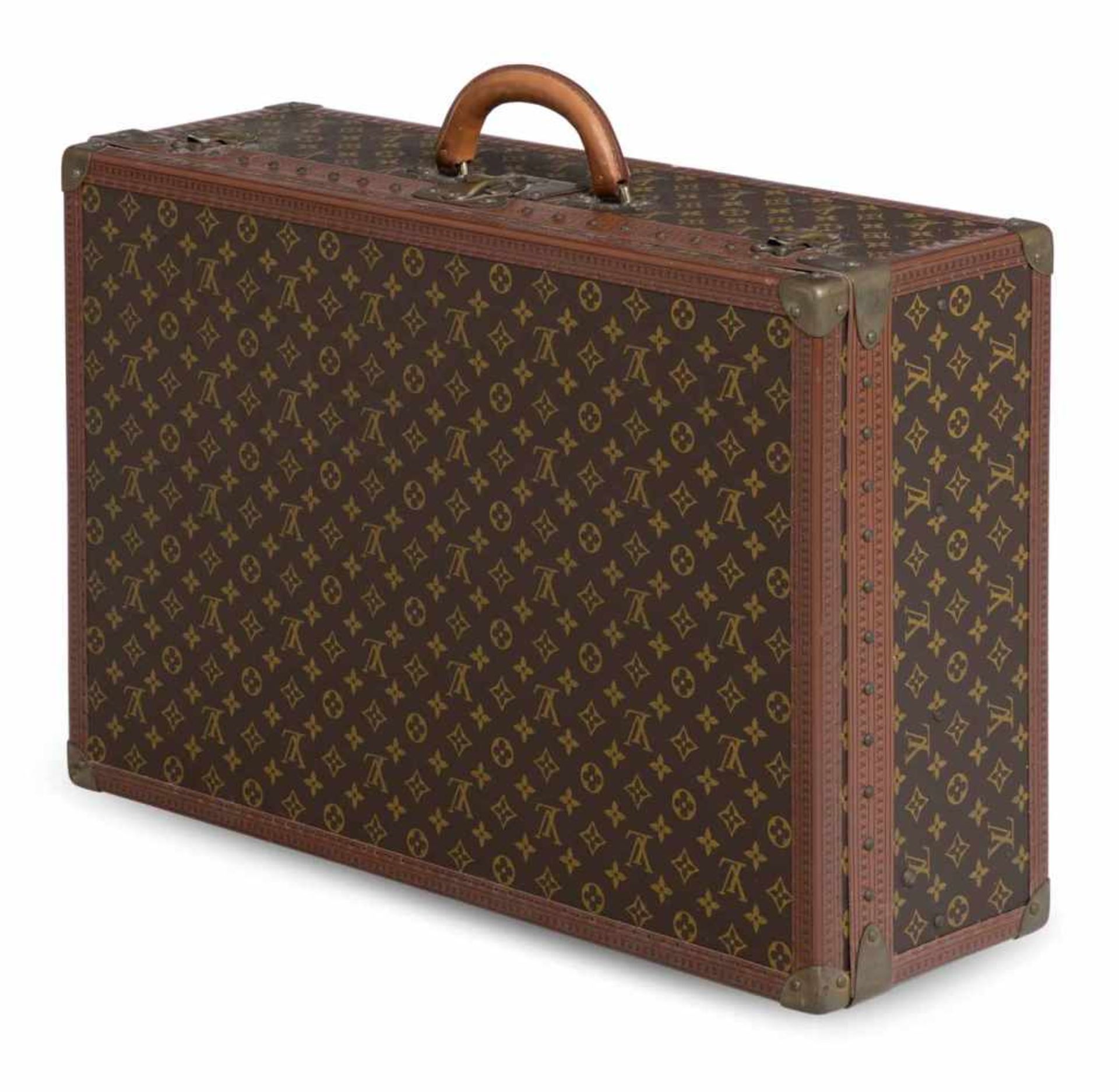 Reisekoffer Louis Vuitton ParisSeriennummer 91448222x70x47 cmAufklappbar mit Innenfach. Monogramm