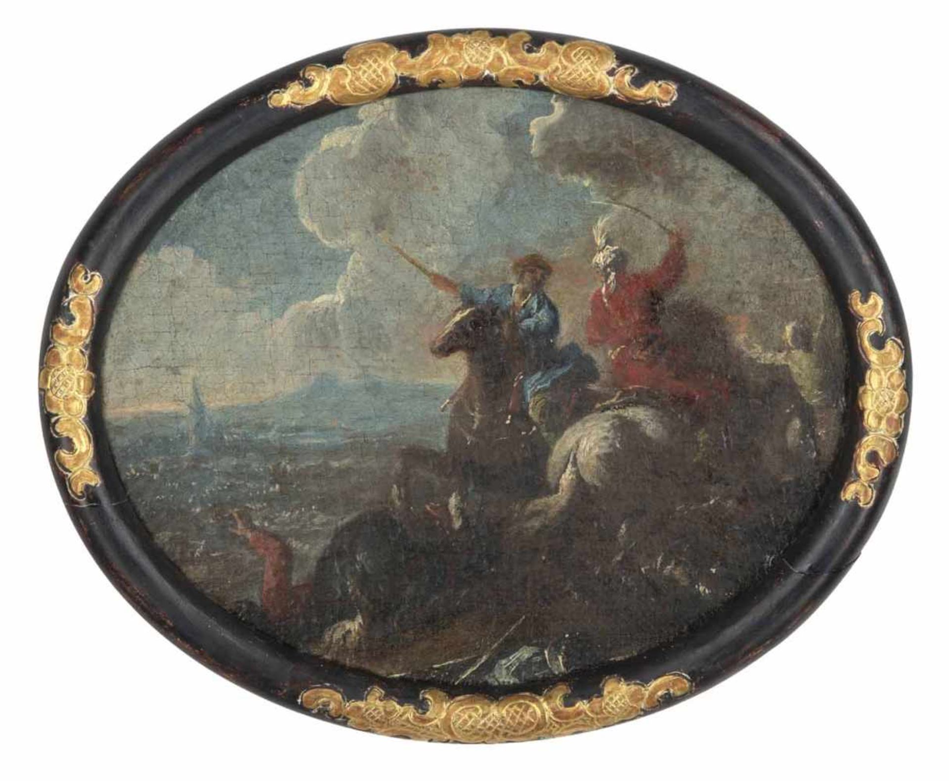 Calza, Antonio (attr.)Verona 1653 - 172520,5 x 25 cmReiterschlacht zwischen kaiserlichen und
