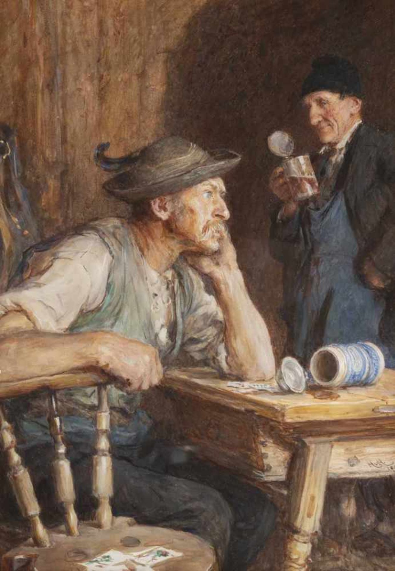 Herkomer, Hubert vonWaal (Buchloe) 1849 - Budleigh Salterton 191438,5 x 28,5 cm"The Awakening
