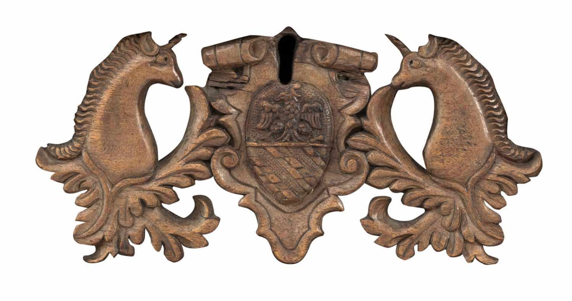 Renaissancetruhe mit dem Wappen der Grafen Sesso in RoloItalien, um 160054x160x60 cmAufklappbar. - Bild 2 aus 2