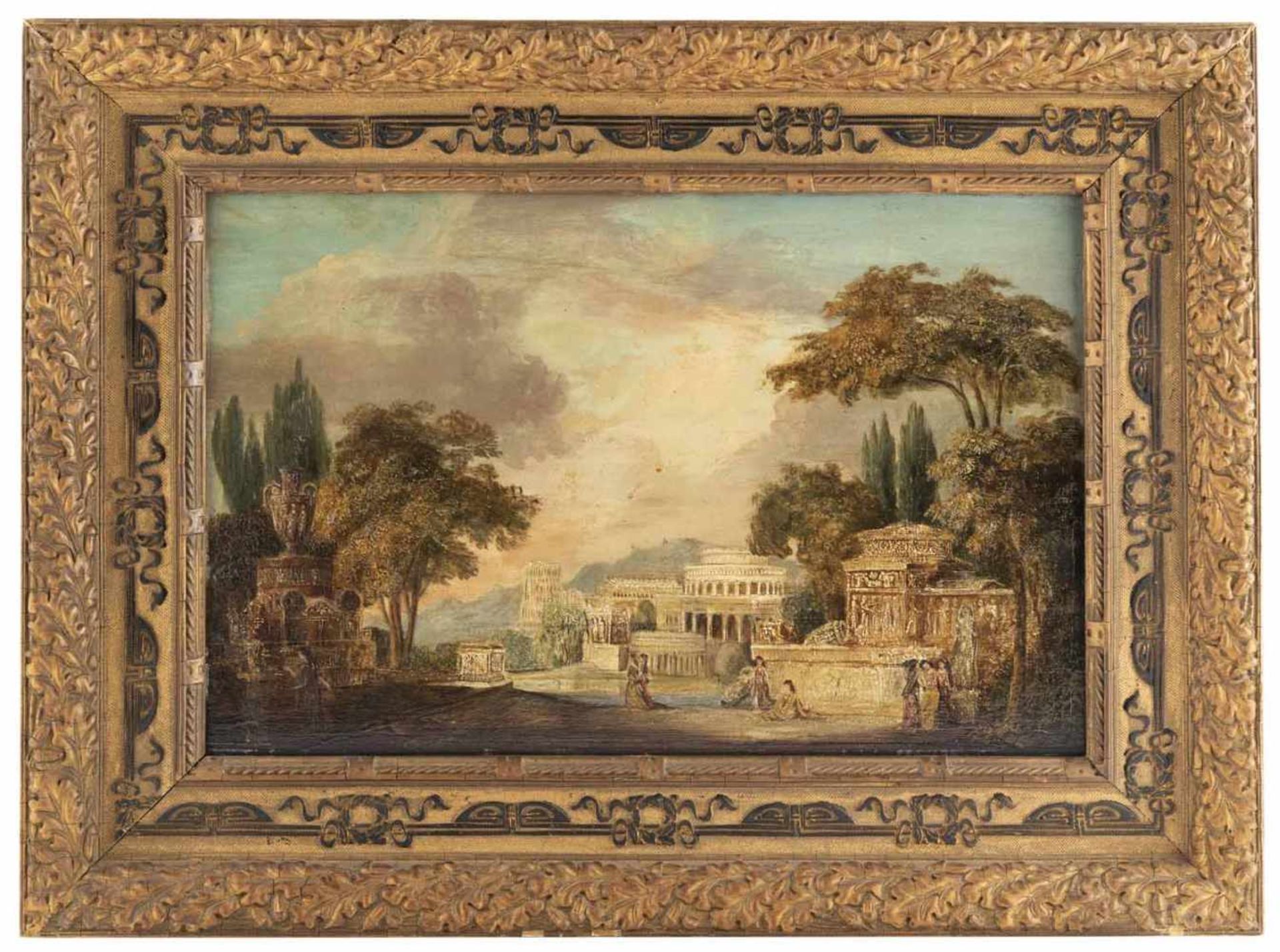 Maddox, George (attr.)Monmouth um 1760 - London 184329 x 46 cmArchitekturcapriccio einer antiken