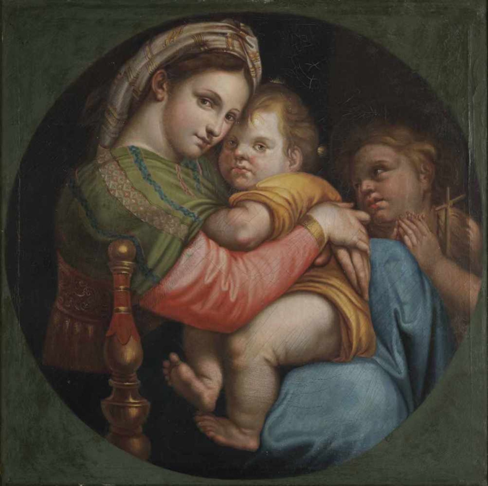 Simanowitz, Ludovika (attr.) nach RaphaelSchorndorf 1759 - Ludwigsburg 182779 x 78 cmMadonna della
