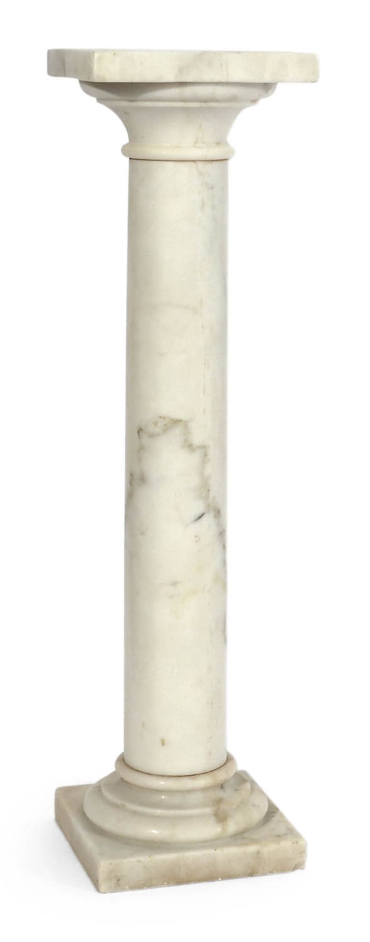 KLEINE ZIERSÄULE,WEISSER MARMORH. 75 CM- - -33.00 % buyer's premium on the hammer priceVAT margin