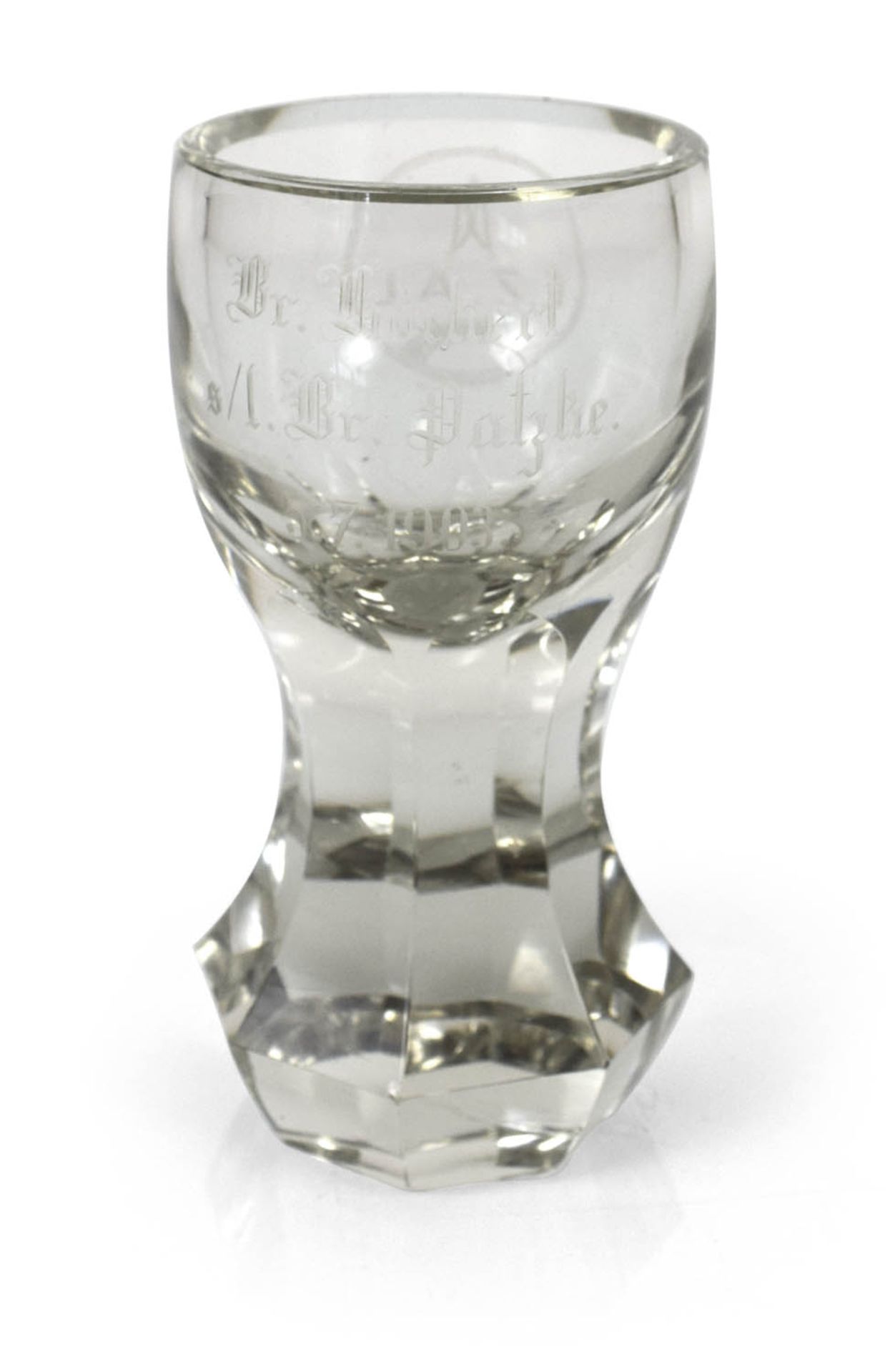 GLAS, FREIMAURERMOTIVH. 14 CM- - -33.00 % buyer's premium on the hammer priceVAT margin scheme,