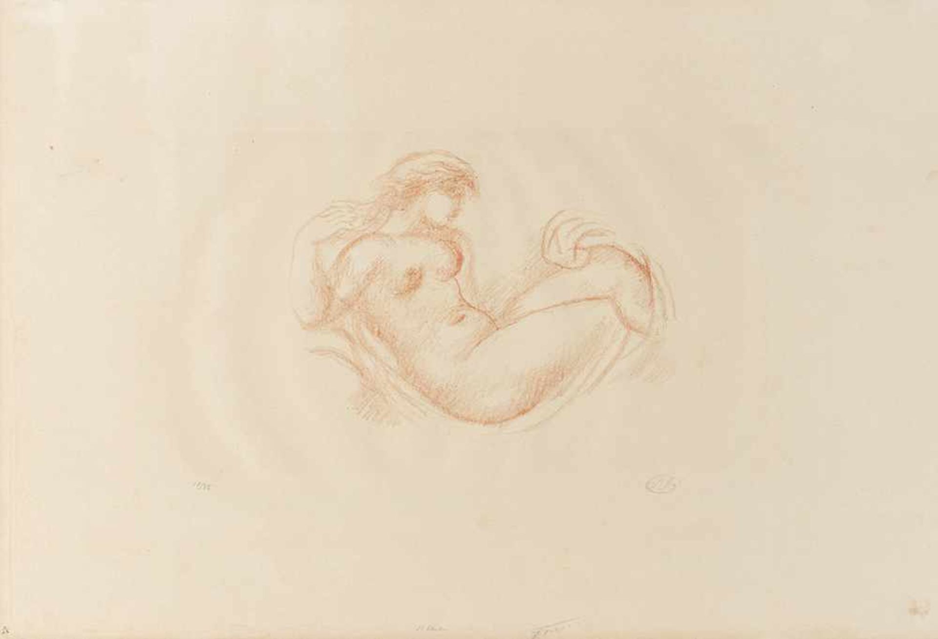 Maillol, AristideBayuls-sur-Mer, 1861 - Marly-le-Roi, 194432,5 x 50cm,o.R."Femme en berceau, bras