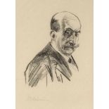Liebermann, MaxBerlin, 1847 - 193520,5x14,2cm,o.R."Selbstporträt", 1913. Lithografie auf