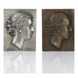 Fehrle, Jakob WilhelmSchwäbisch Gmünd, 1884 - 1974Je 14,5 x 11,2cm2 Arbeiten: "Eva", 1927. Ein