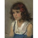 Argyros, OumbertosKawala 1877 - Athen 196343 x 33 cm,R.Bildnis eines Mädchens, 1913. Öl auf