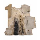 Göltenboth, DieterGeislingen, 1933 - 201353 x 53 x 5 cm"Cala Eubarca", 1993. Relief aus Holz, Sand