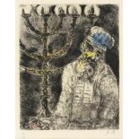 Chagall, MarcWitebsk, 1889 - Vence, 198529 x 23 cm,R.Aaron und der siebenarmige Leuchter, 1931/1939.