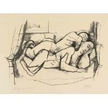 Hofer, KarlKarlsruhe, 1878 - Berlin, 195519 x 28,5cm,o.R."Schlafende I". Lithografie auf Bütten.