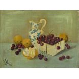 Bogaerts, Jan's-Hertogenbosch, 1878 - 196240 x 54 cm,R.Stillleben mit Früchten und einer Kanne,