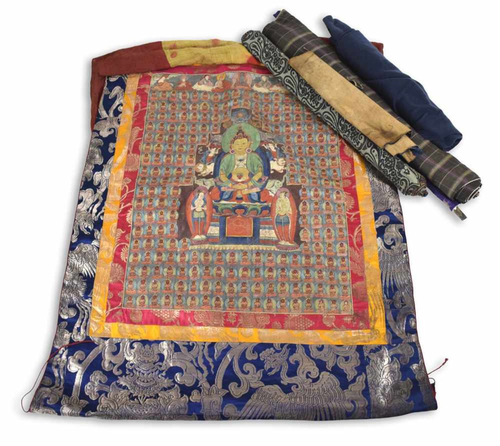 FÜNF THANGKA- - -33.00 % buyer's premium on the hammer priceVAT margin scheme, VAT included, but not