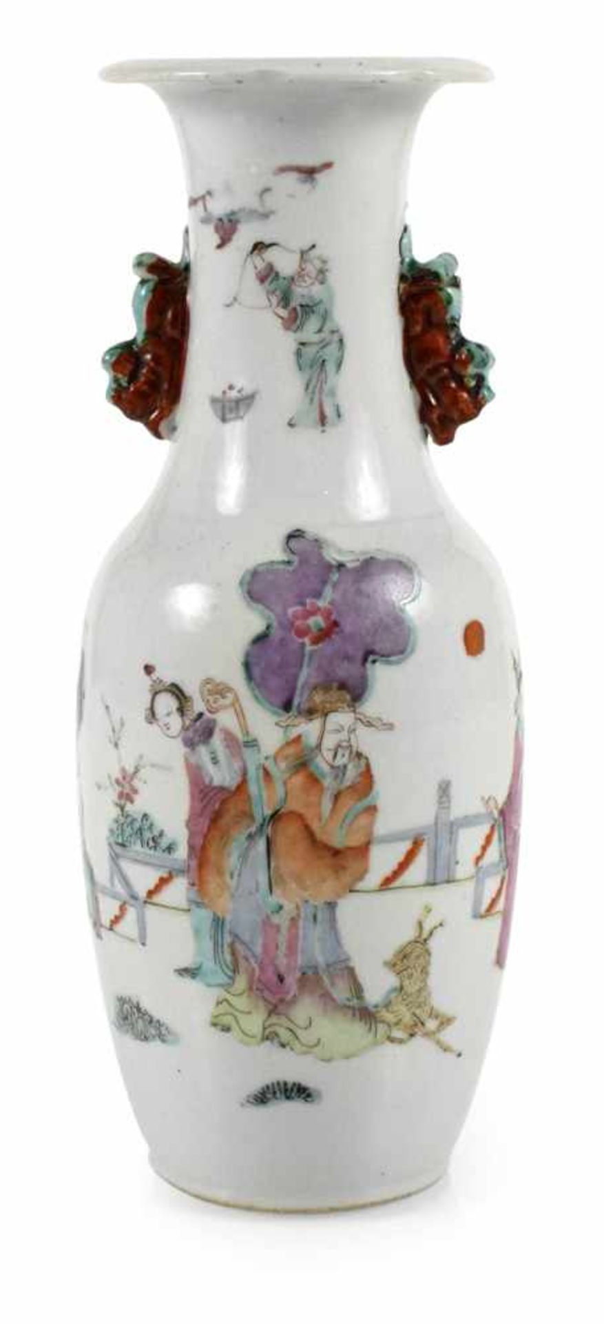 PORZELLANVASE, CHINAH. 25 CM- - -33.00 % buyer's premium on the hammer priceVAT margin scheme, VAT