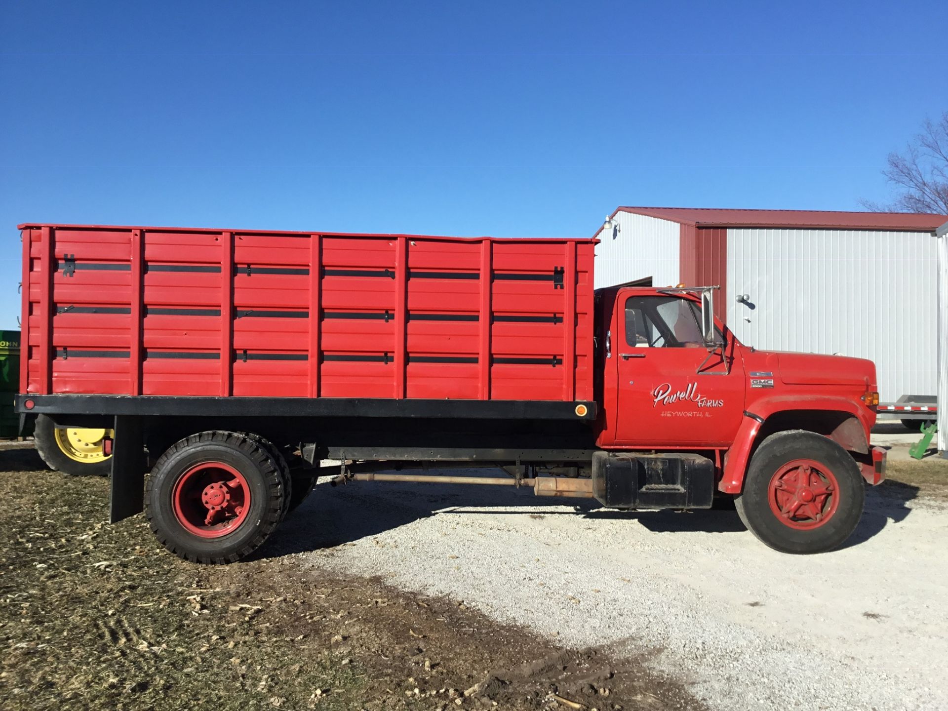1978 GMC 6500 Sierra Grain Truck, 366-V8 Gas, 5/2 Transmission, 15' Bed w/3 Dump Doors, 10.00-20