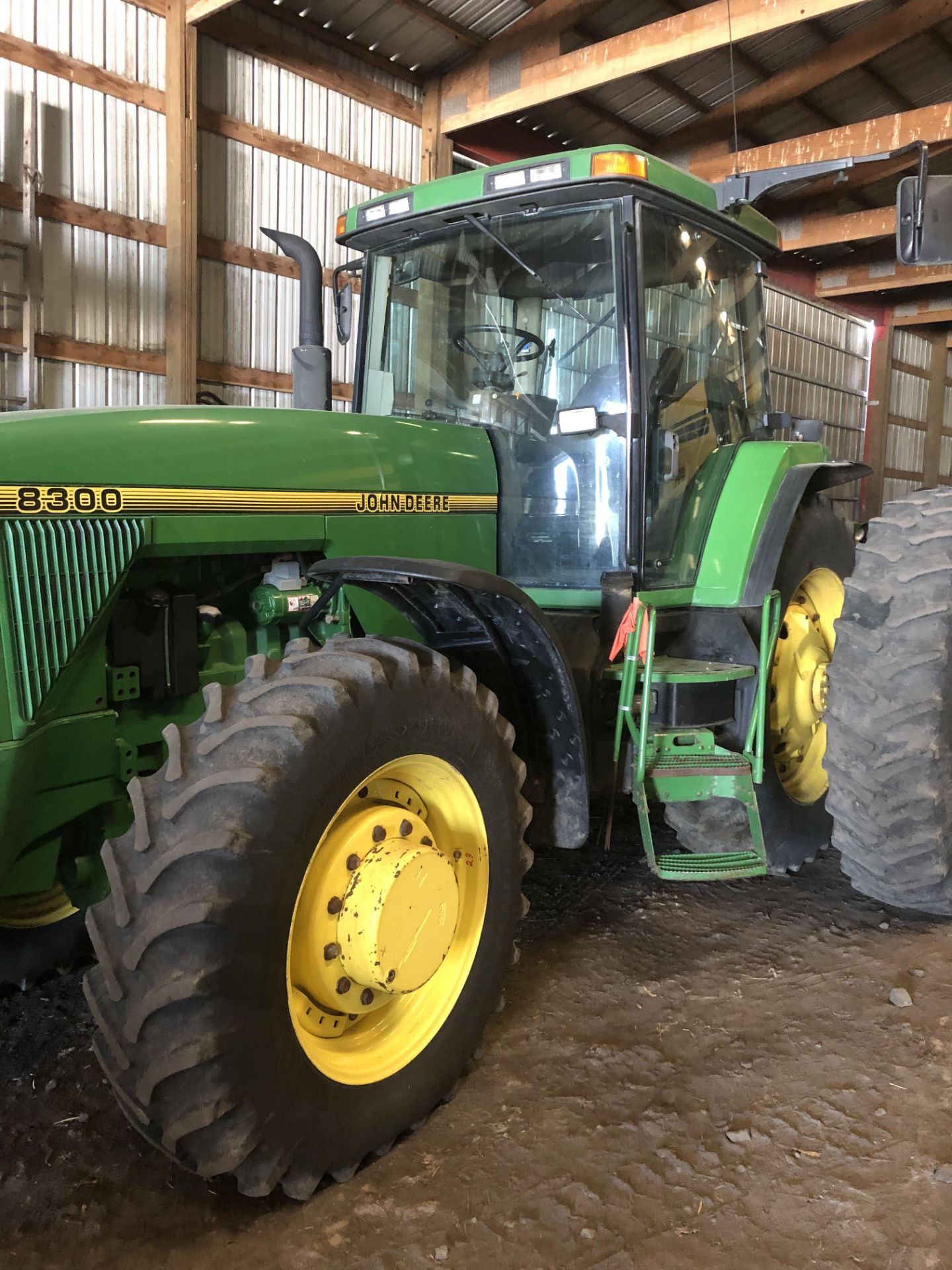 1995 JD 8300 MFWD, Power Shift, 4 Hyd. Remotes, 10 Front Weights, Serial #RW8300P003757, 10,051