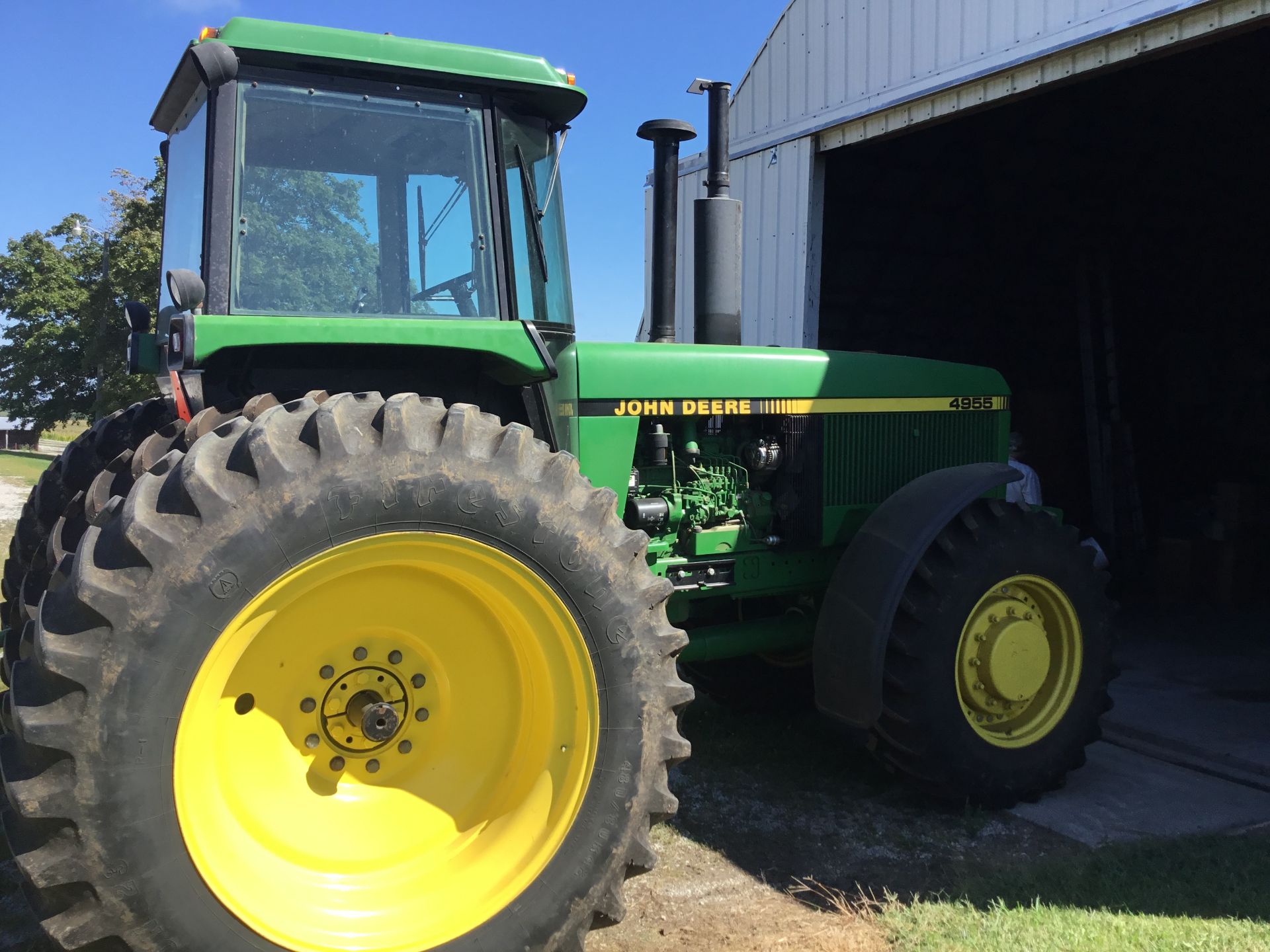 1990 JD 4955 MFWD, 15 Speed Power Shift, 3 Hyd. Remotes, 16 Front Weights, 500# Rear Weights, Hub - Image 20 of 20