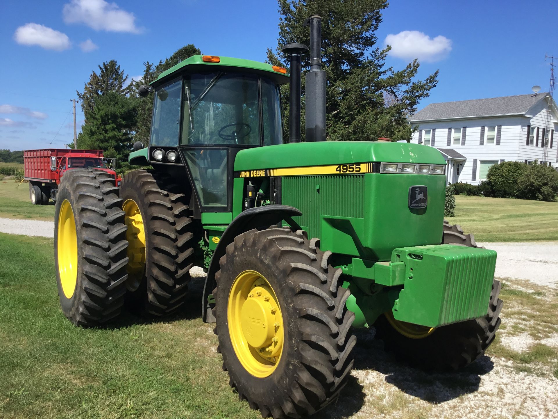 1990 JD 4955 MFWD, 15 Speed Power Shift, 3 Hyd. Remotes, 16 Front Weights, 500# Rear Weights, Hub - Image 17 of 20