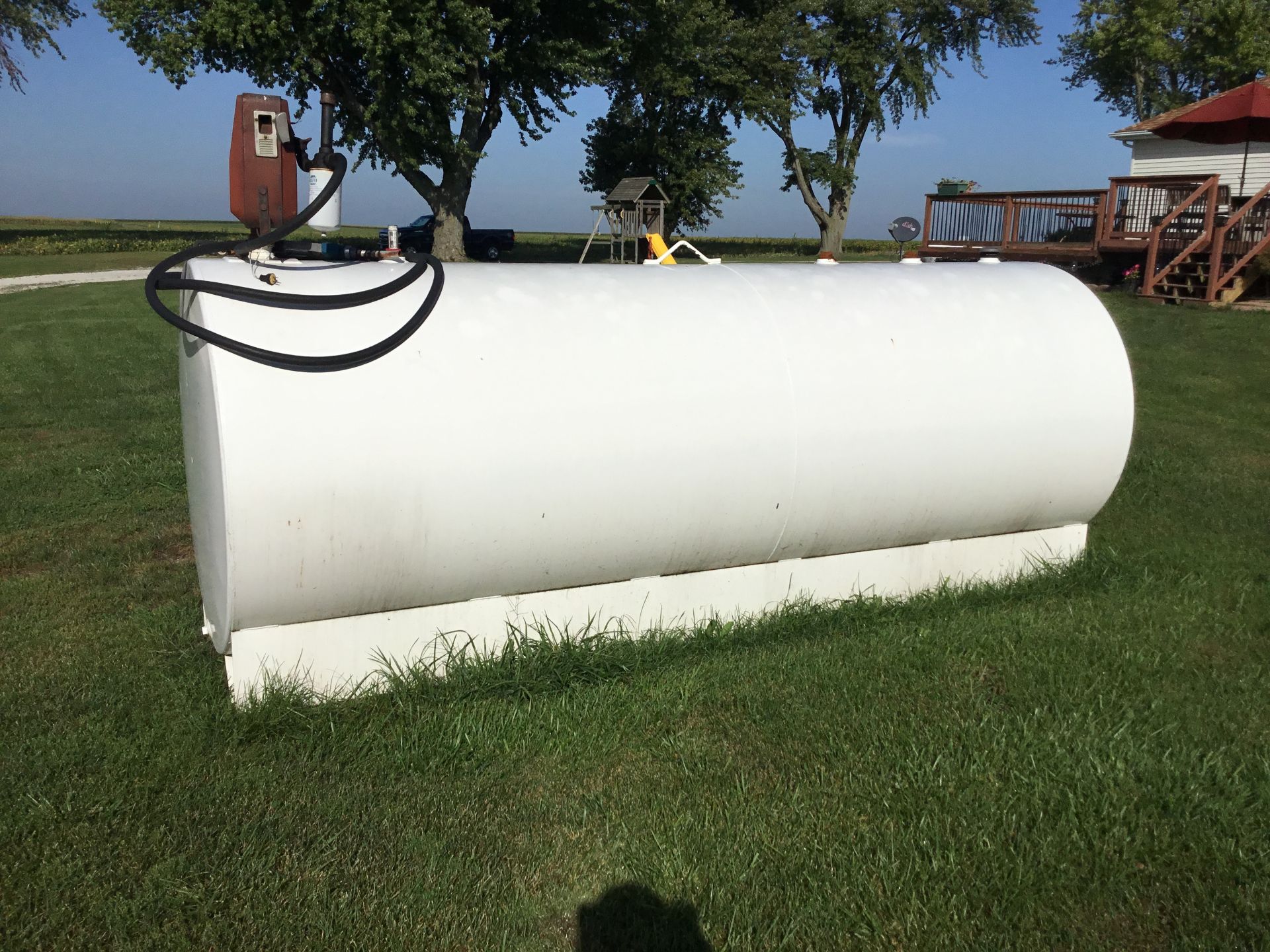 1000 Gallon Diesel Fuel Tank W/Gasboy Electric Pump, Tank 2 yrs. Old - Image 2 of 2