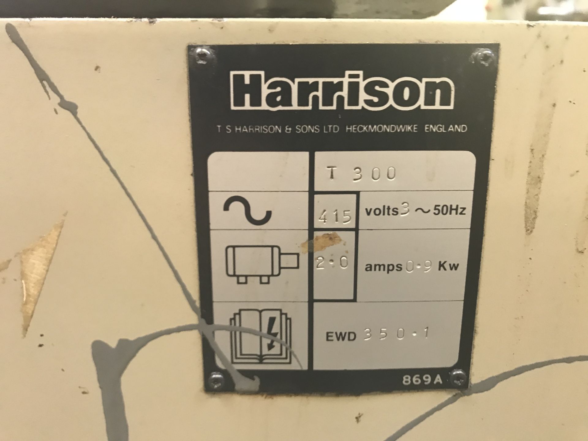 Harrison T300 Lathe - Image 4 of 8