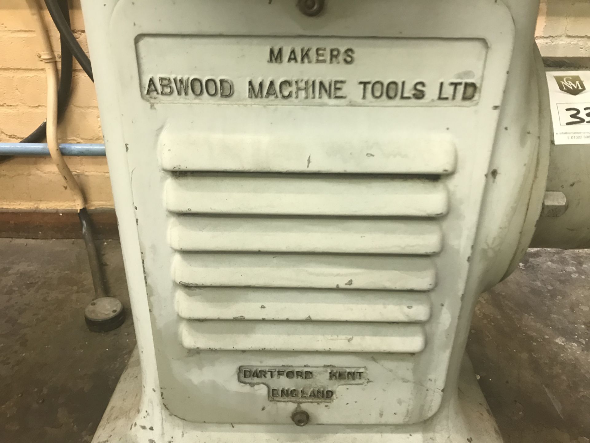 Abwood Machine Tools Grinder - Image 4 of 6