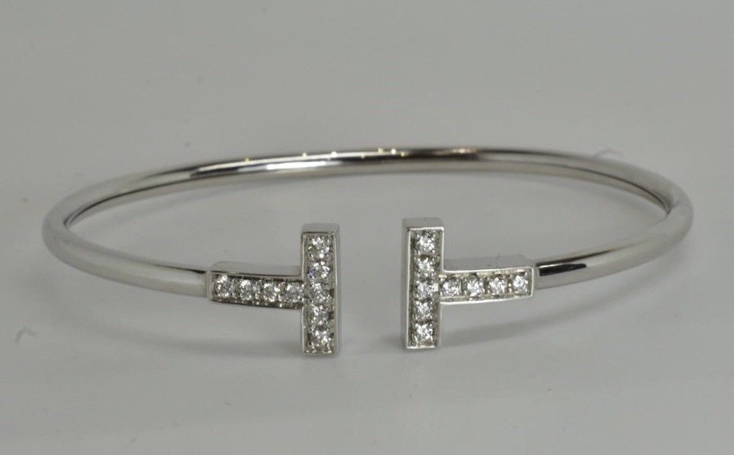 Tiffany & Co T Wire Bracelet 18k - Image 12 of 12