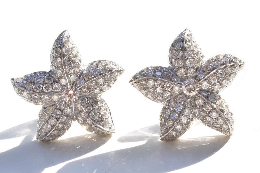 Diamond Starfish Earrings 18k 1.5 carat - Image 5 of 12