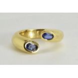 Cartier Sapphire Ellipse Ring 18k