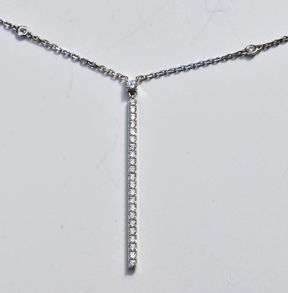 Messika Gatsby Vertical Bar Diamond Necklace - Image 4 of 12