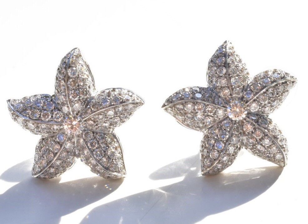 Diamond Starfish Earrings 18k 1.5 carat - Image 7 of 12