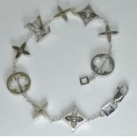 Louis Vuitton Idylle Blossom Diamond Monogram Bracelet 18k