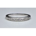 Tiffany & Co Platinum Half Diamond Eternity Ring