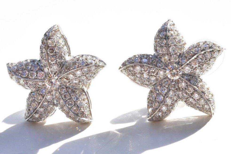 Diamond Starfish Earrings 18k 1.5 carat - Image 6 of 12