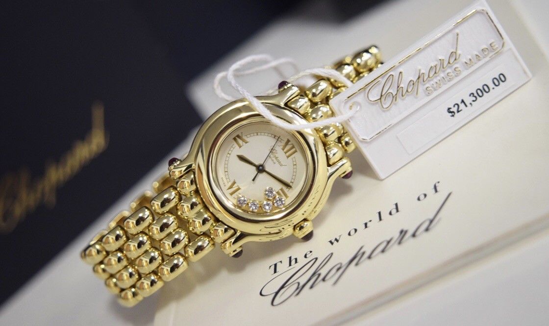 Chopard Happy Diamonds Watch 18k - Image 8 of 12