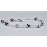 Sapphire & Diamond Bracelet 18k