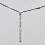 Messika Gatsby Vertical Bar Diamond Necklace