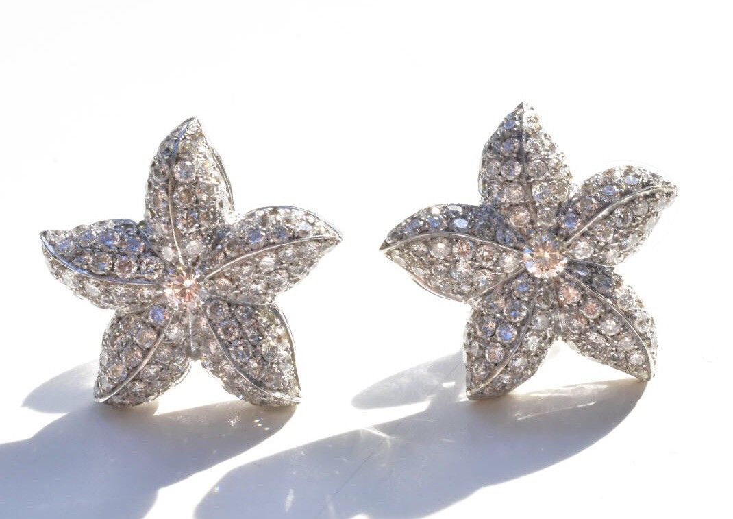 Diamond Starfish Earrings 18k 1.5 carat - Image 9 of 12