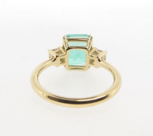 Emerald & Diamond Ring 18k - Image 3 of 12