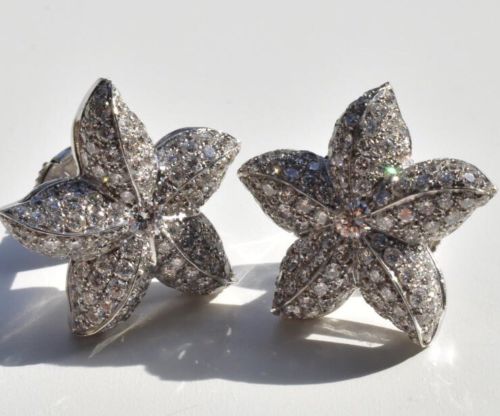 Diamond Starfish Earrings 18k 1.5 carat - Image 4 of 12