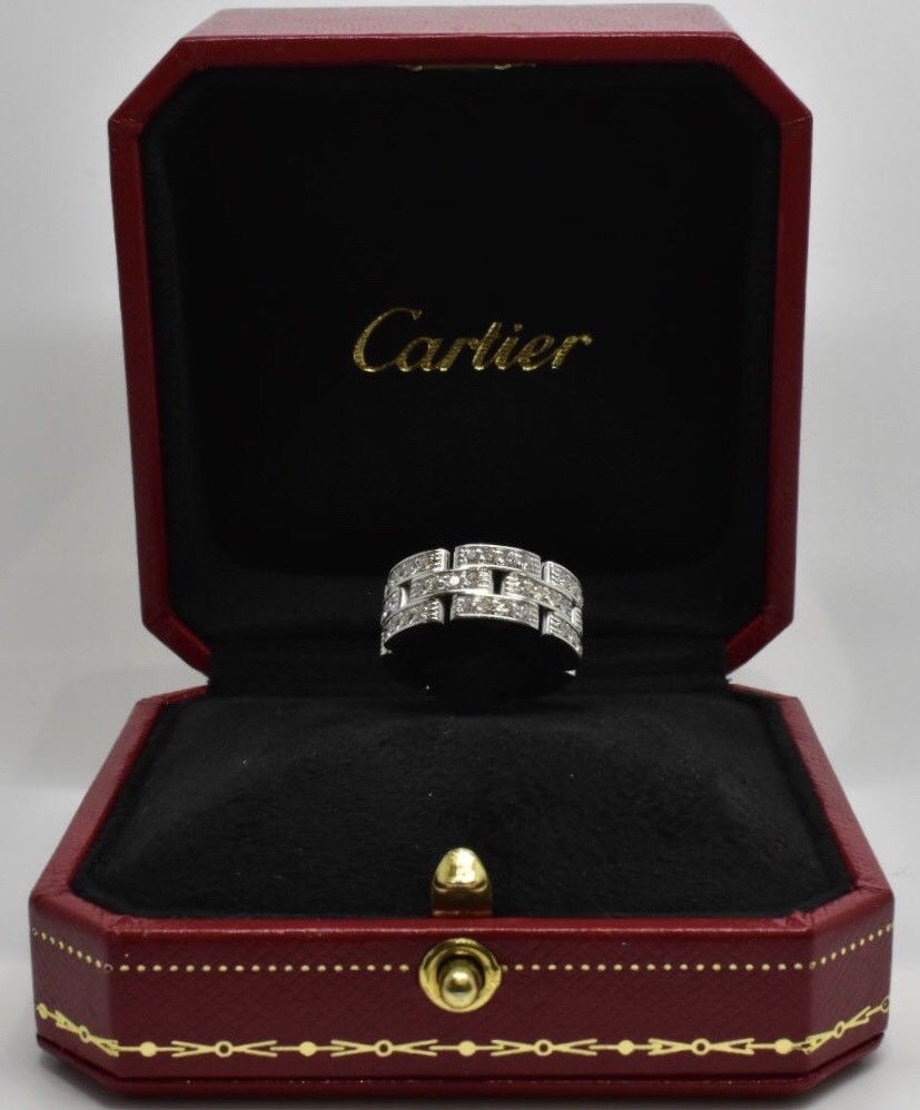 Cartier Maillon Panthere Diamond Ring 18k - Image 7 of 12