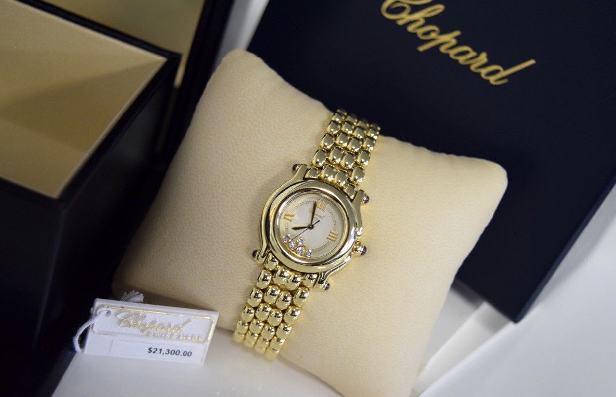 Chopard Happy Diamonds Watch 18k - Image 7 of 12