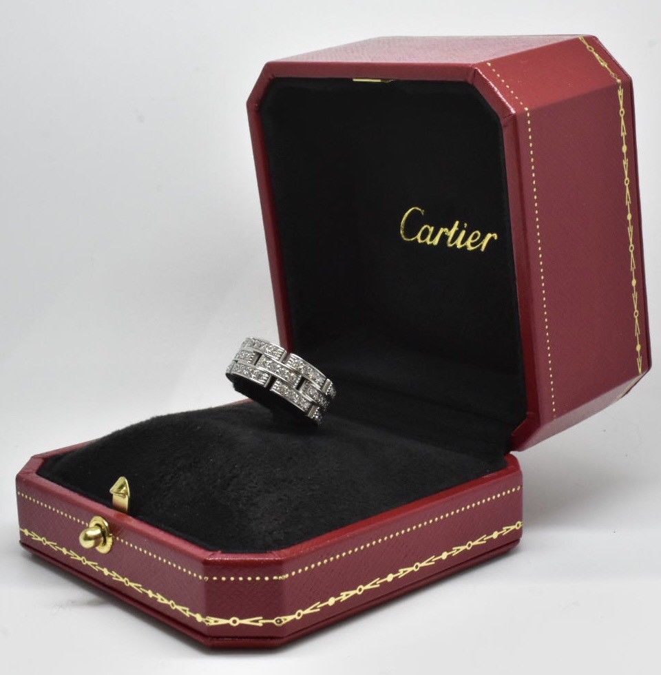 Cartier Maillon Panthere Diamond Ring 18k - Image 10 of 12