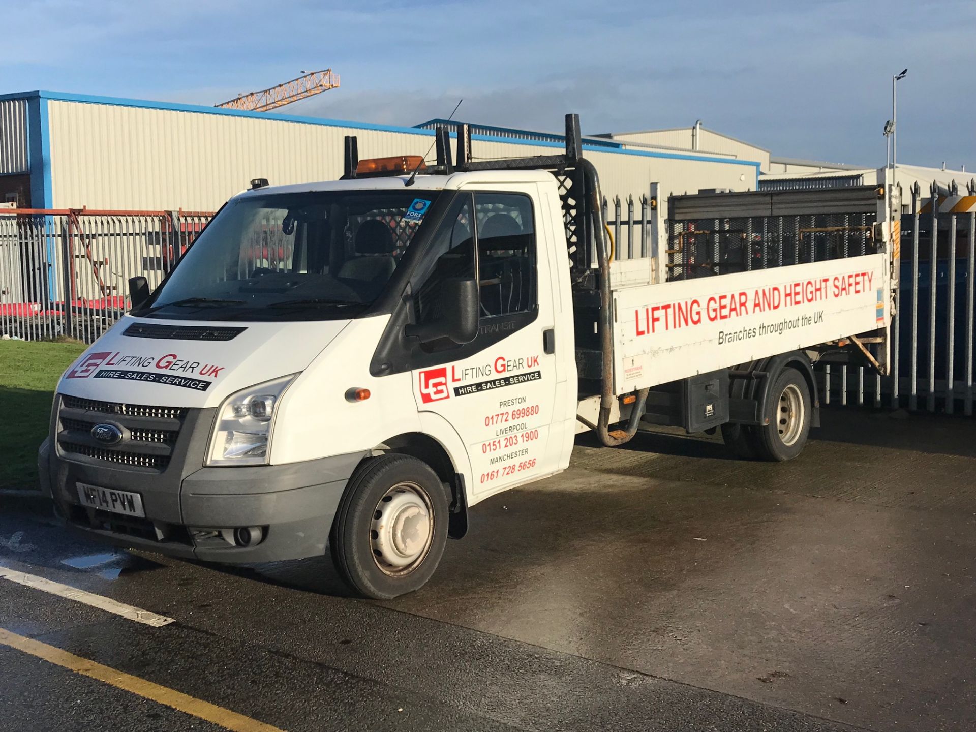 WITHDRAWN LOT 2014 / 14 Ford Transit Twin Wheel Dropside with Taillift - 167993 - miles April 2019
