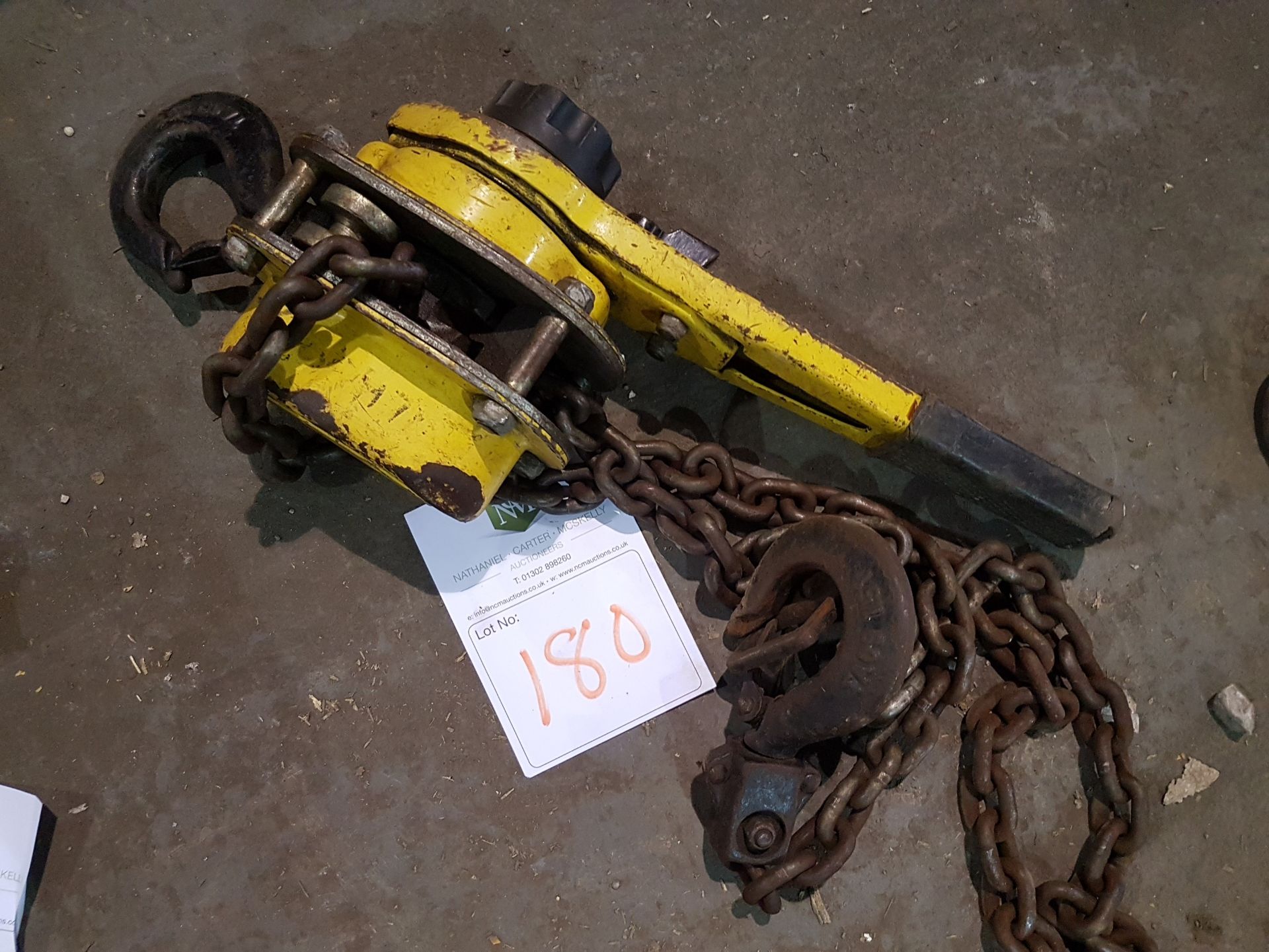 1.5 TONNE 1.5M HEIGHT OF LIFT LEVER HOIST