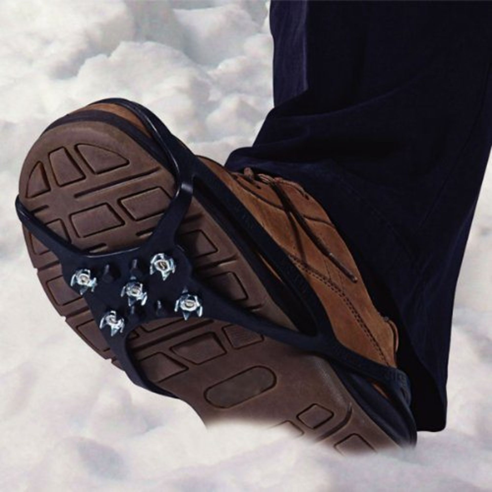 Black Premium Half Foot Snow Grippers (x75)