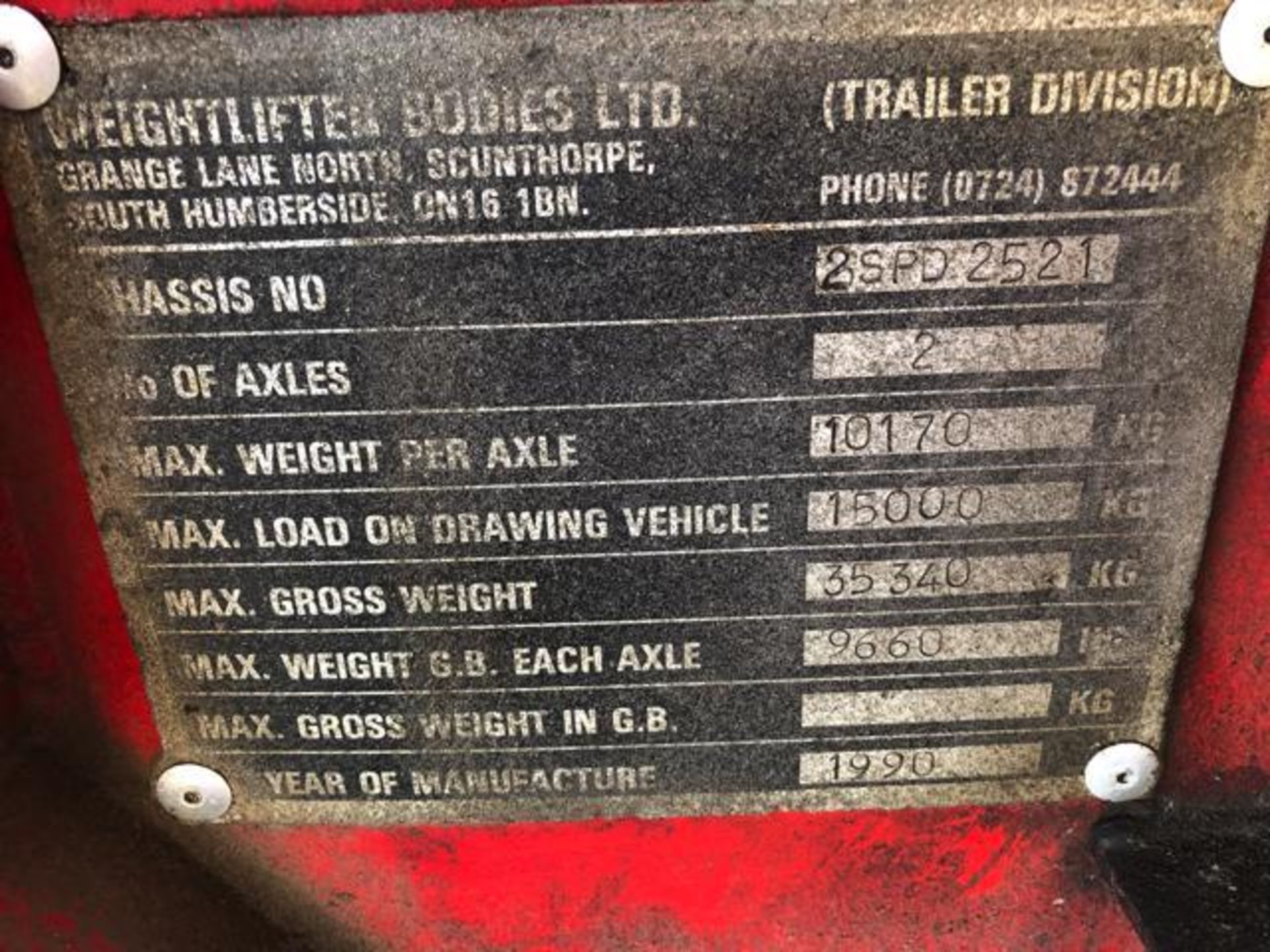 Weightlifter 2SPD Twin Axel Articulated Trailer - Image 10 of 10