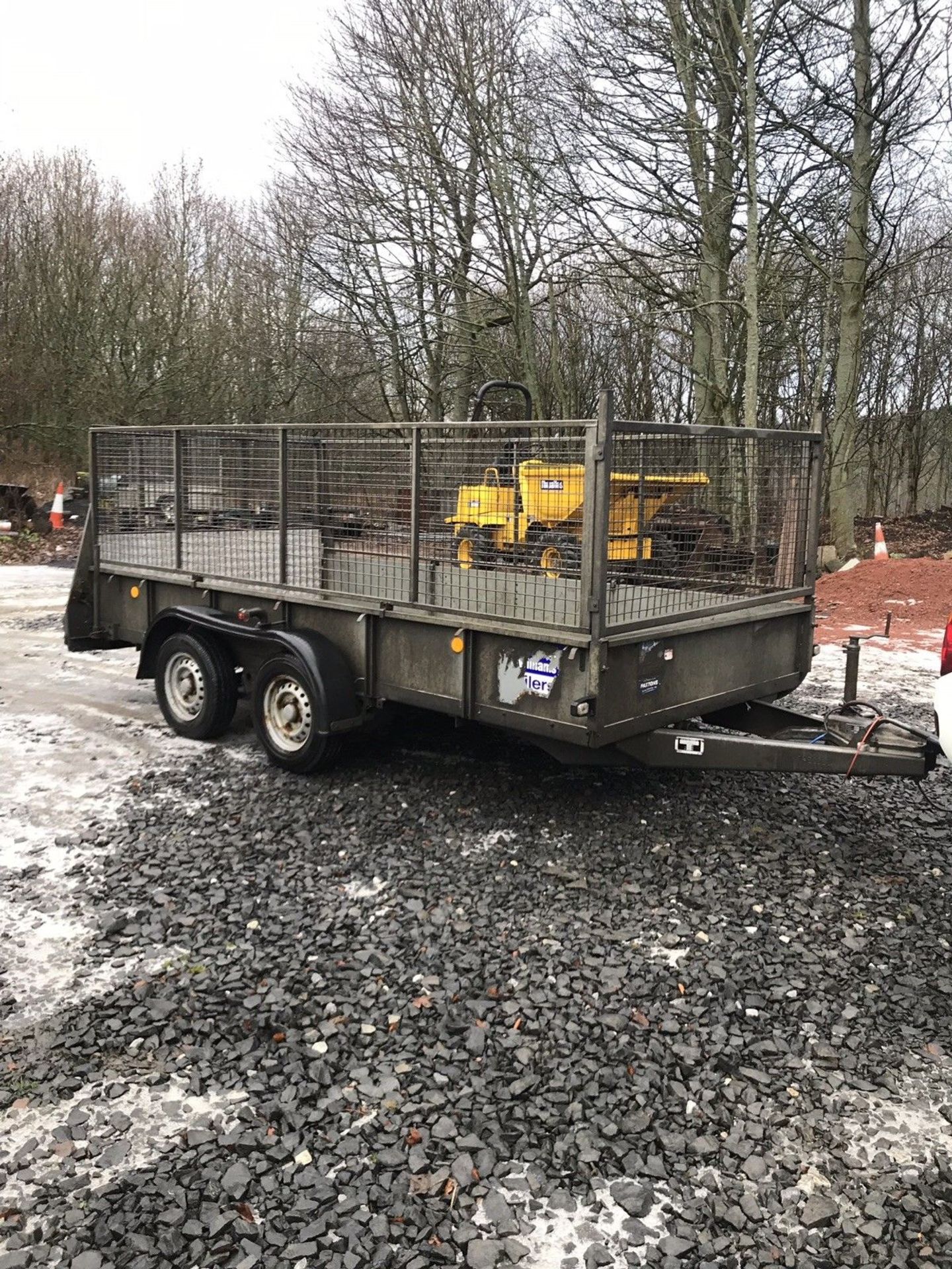 LOT WITHDRAWN | 2012 Ifor Williams GD126 2700kg Plant trailer 12’ X 6’ Mesh Sides Ramp Tailgate